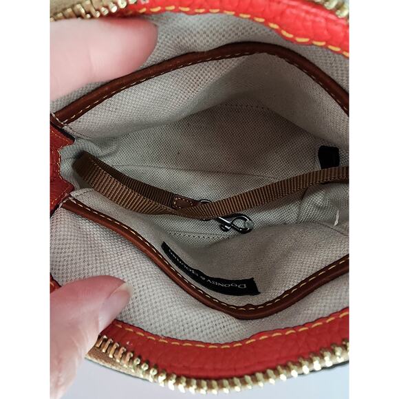 Dooney & Bourke Red Pebbled Leather Mini Crossbody Bag - Picture 13 of 16